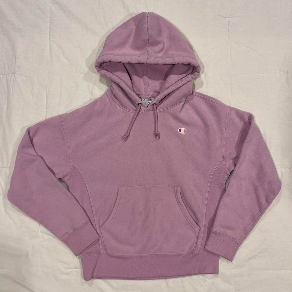 Vintage Reverse Weave Pink ChampionsHoodie